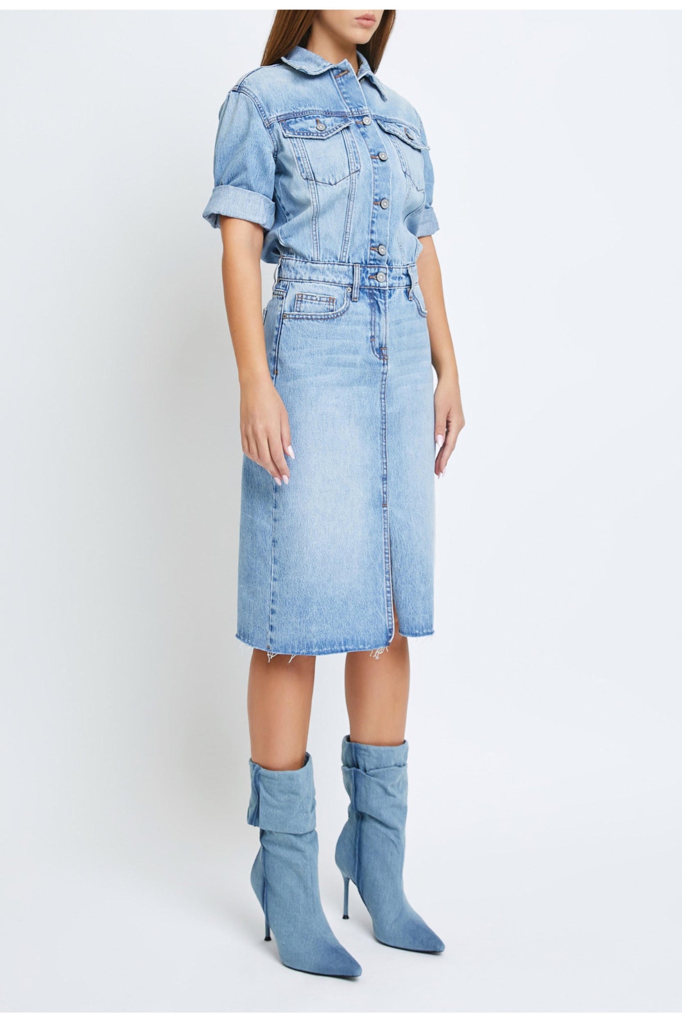 Denim Shirt Dress