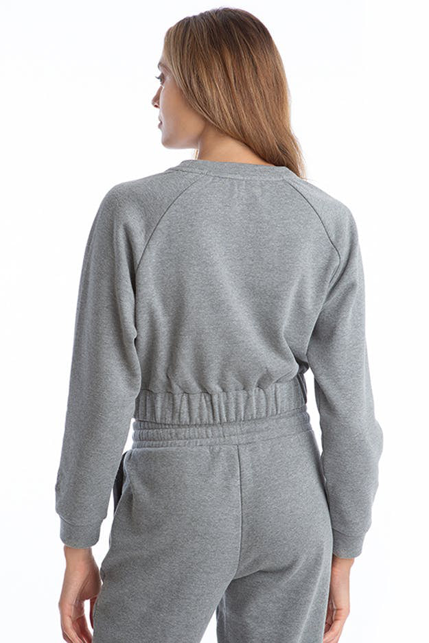 Fleece Crop Sweatshirt