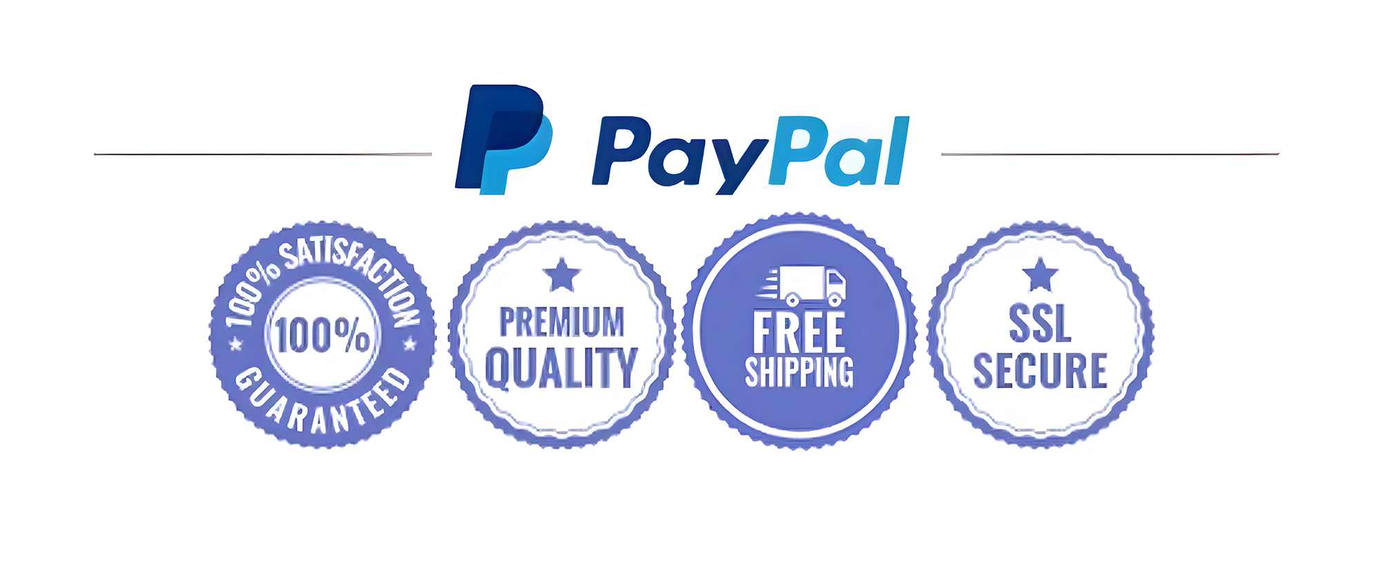100% Satisfaction Guaranteed · Premium Quality · Free Shipping · SSL Secure