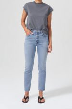 Rubis Glow Mid Rise Slim Crop