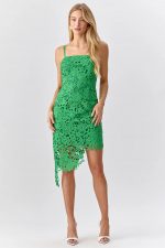 Sunflower Symmetry Crochet Lace Dress - Image 8