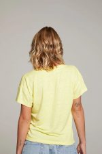 Satén V-Neck Tee - Image 3