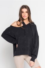 Fervor Cut Shoulder Hoodie - Image 2