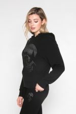 Vague Vibe Skull Hoodie Sweatshirt - Image 2