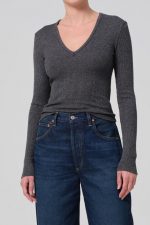 Equinox V-nk Rib Top