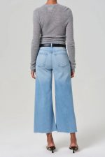 Folio Aura Wide Leg Crop Jean - Image 2