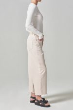 Jade Raw Hem Crop - Image 3