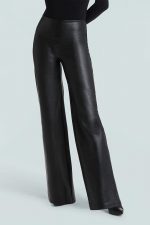 Cedar Leather Wide Leg Pant - Image 3