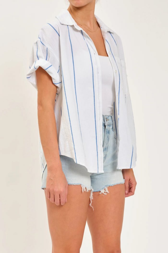 Tesoro Boyfriend Stripe Shirt