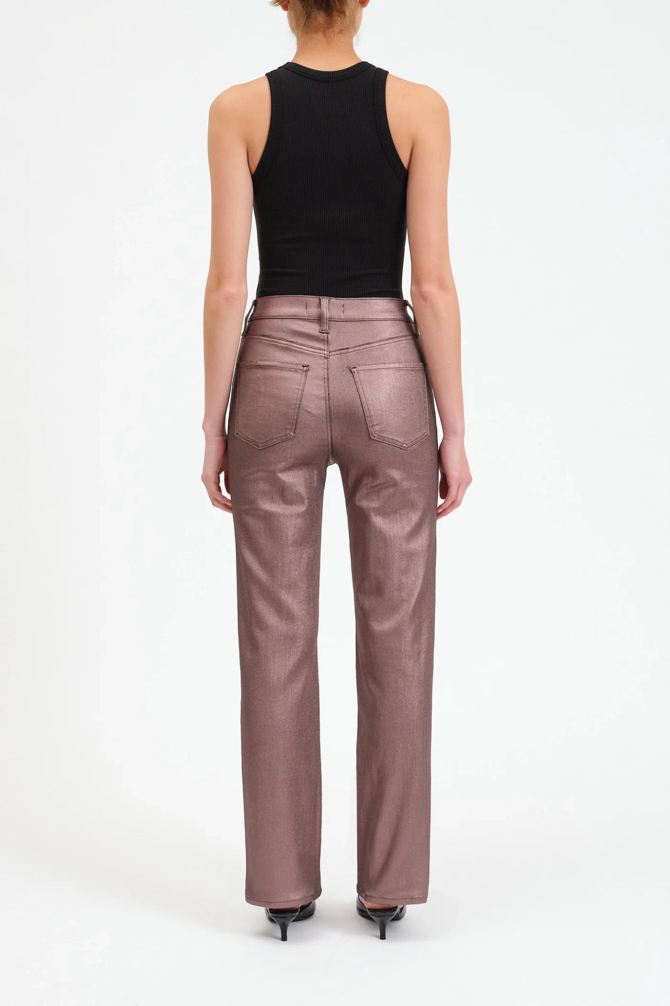Iconic Stile High Rise Vintage Straight in Coated Penny - Image 2