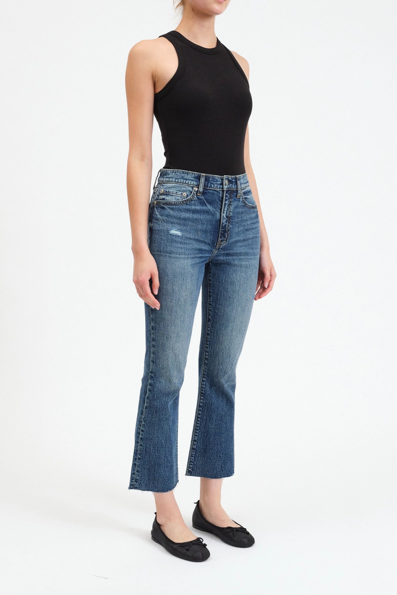 Paradise Girl Crop Flare in Socialite Vintage - Image 3