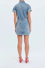 Notte Twist Denim Dress - Image 3