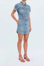 Notte Twist Denim Dress - Image 2