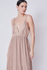 Tessellation Pleat Maxi Dress - Image 5