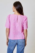 Nebula Glow Flower Applique Top - Image 3