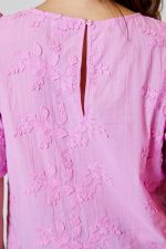 Nebula Glow Flower Applique Top - Image 6