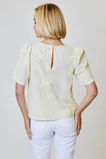 Nebula Glow Flower Applique Top - Image 7