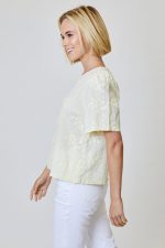 Nebula Glow Flower Applique Top - Image 5