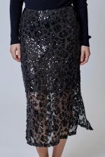 Zaffiro Leopard Midi Skirt