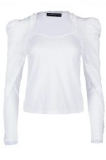Moda Lumina Ruffle Trim Top - Image 4