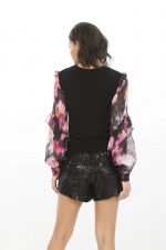 Glisten Floral Sleeve Top - Image 2