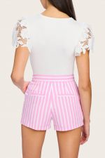Hibiscus Lace Sleeve Top - Image 2