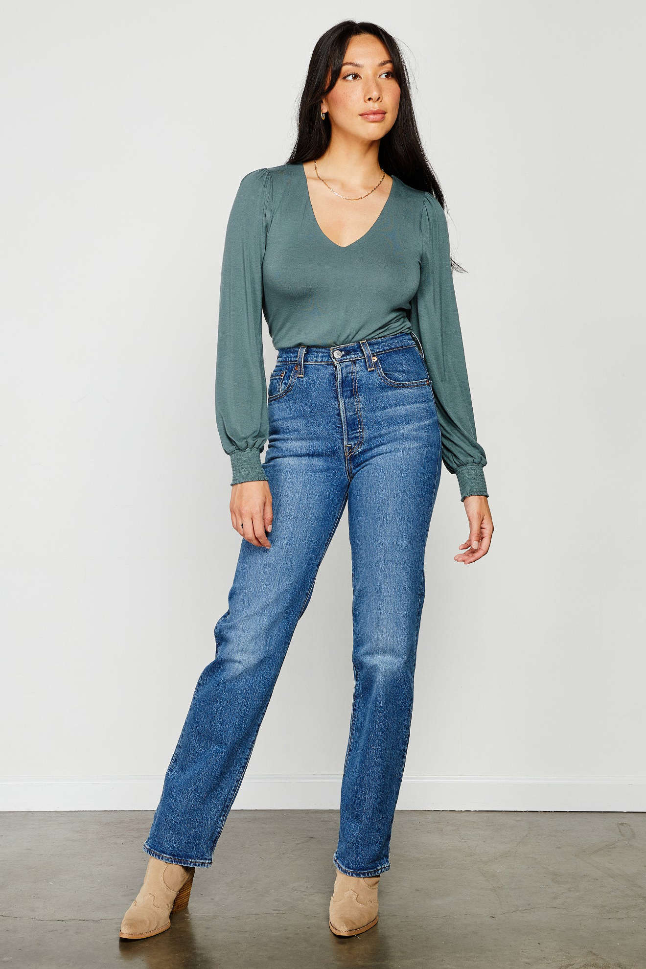 Fortuna V Neck Top