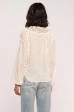Anima Swiss Dot Woven Top - Image 2