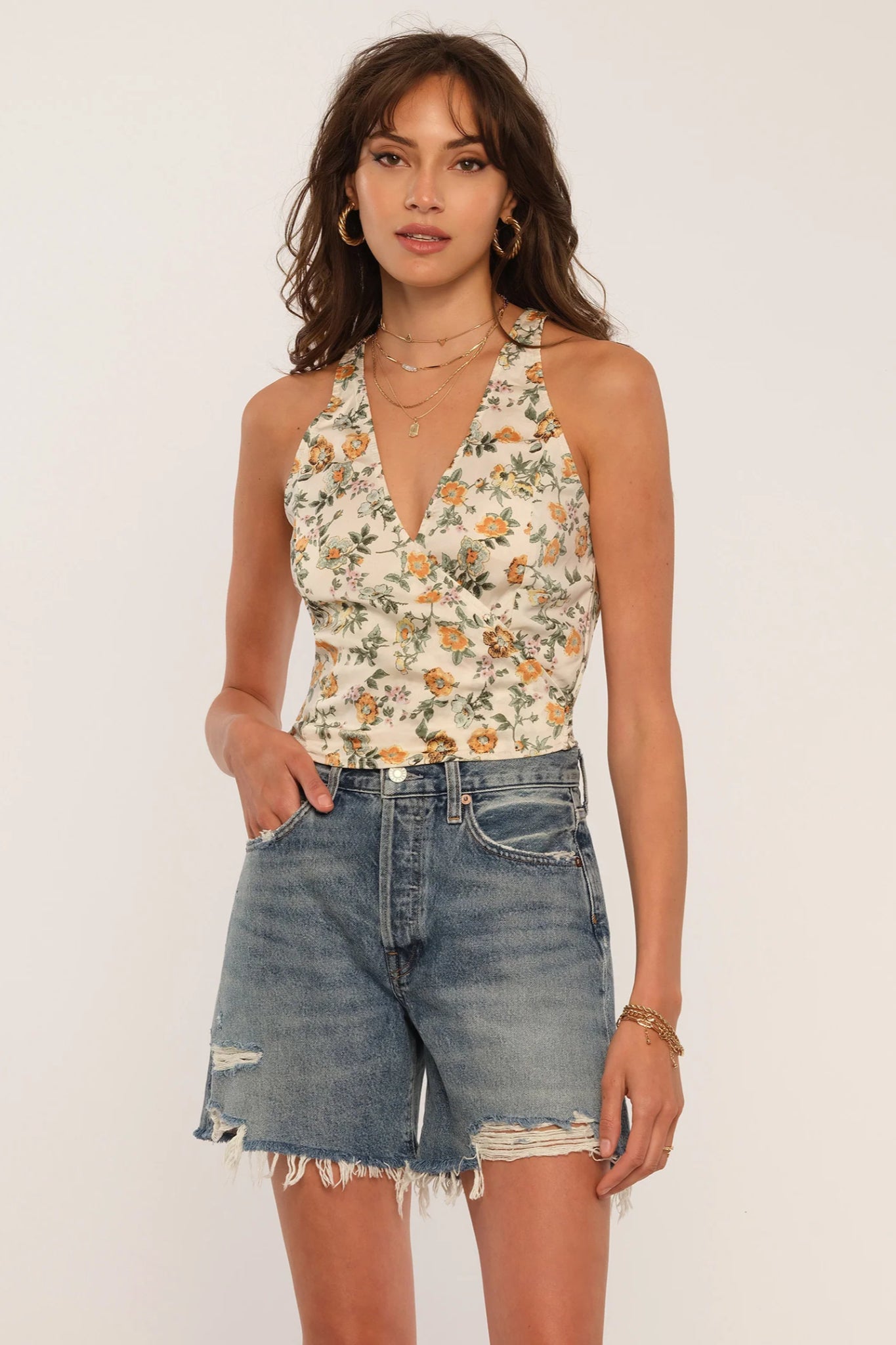 Ebony Floral Top