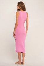Ivory Fitted Ruched Dress - Image 8
