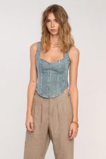 Organza Denim Top - Image 3