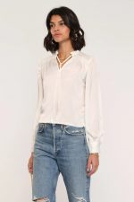 Delicada Smocked Shoulder Blouse - Image 2