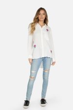 Ambra Paradox Crystal Rose Button Down - Image 5
