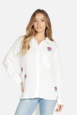 Ambra Paradox Crystal Rose Button Down - Image 3