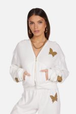 Flor Butterfly Zip Up