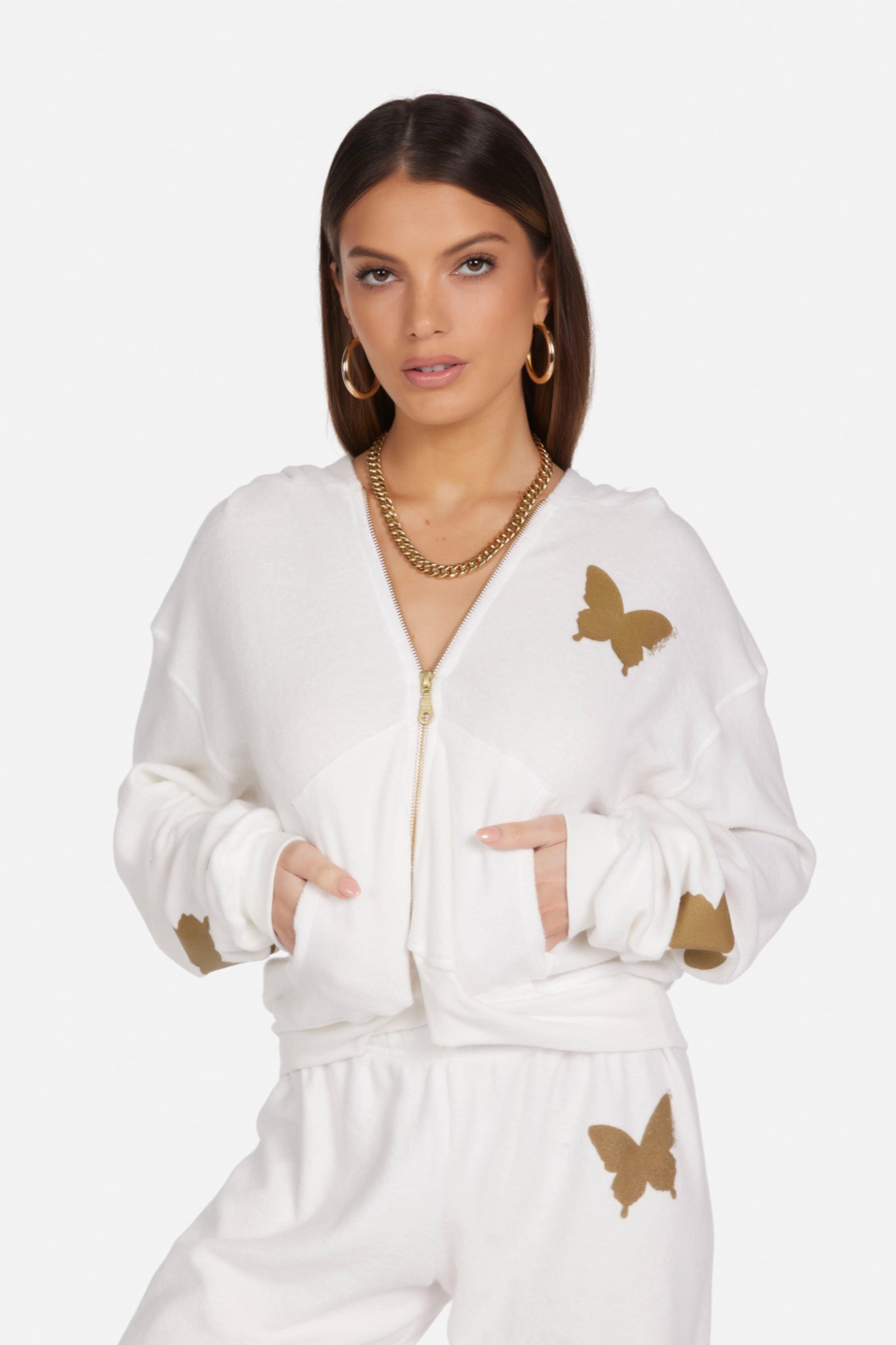 Flor Butterfly Zip Up