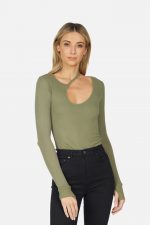 Smeraldo Rib Asymmetric Top