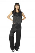 Platinum Paradox Satin Wide Leg Pant - Image 7