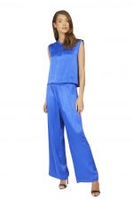 Platinum Paradox Satin Wide Leg Pant - Image 8
