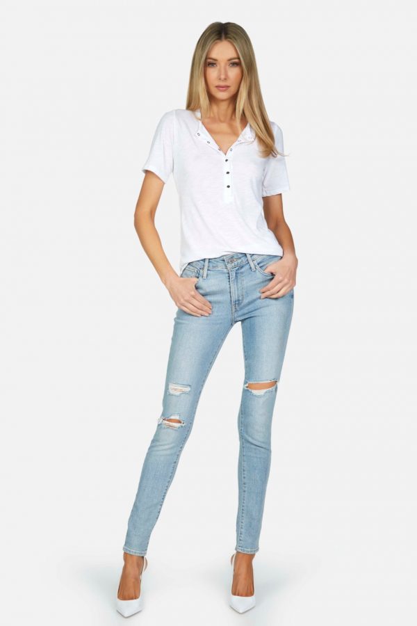 Deseo Snap Henley Tee - Image 4