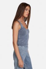 Tulle Denim Wash Tank - Image 3