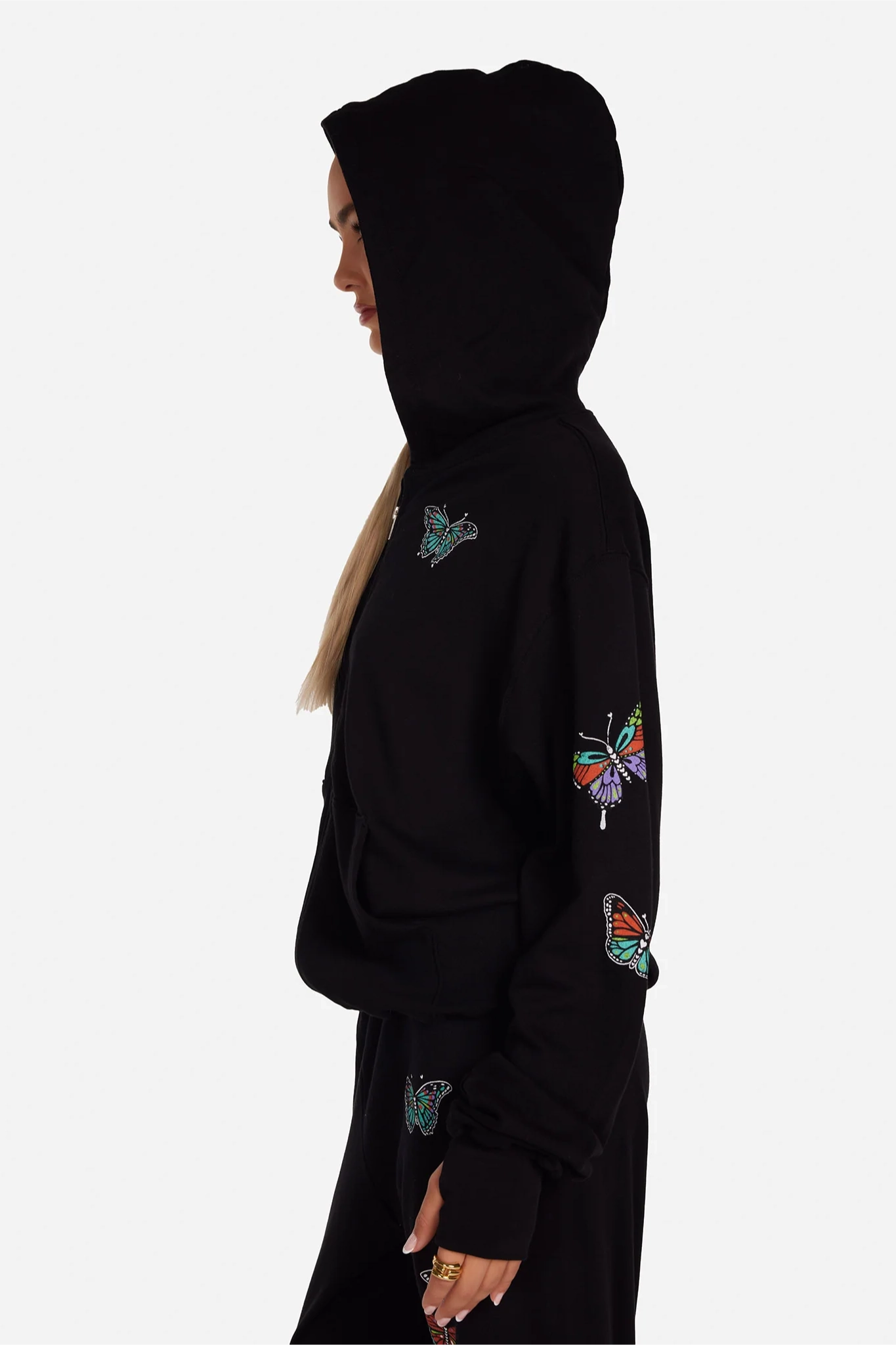 Ivory Butterfly Hoodie - Image 6
