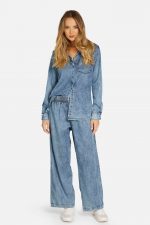 Glimmer Wide Leg Denim Pant - Image 4