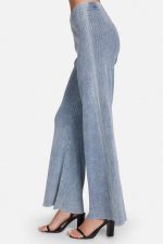 Zafiro Glow Rib Denim Flare Pant - Image 2
