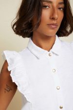 Cadencia Ruffle Button Top - Image 8