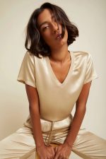 Sheer V Neck Top - Image 3