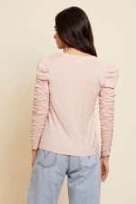 Luna Shirred V neck - Image 2