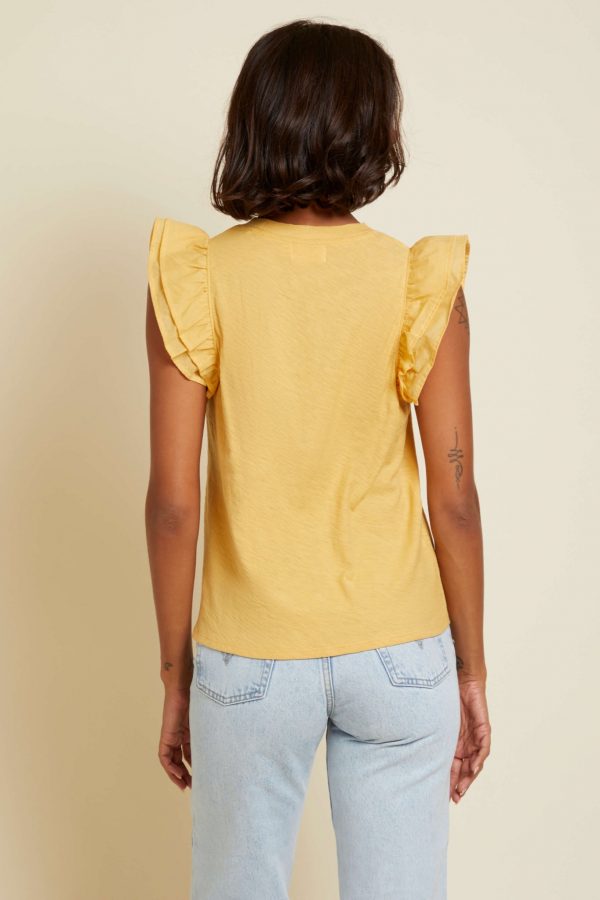 Autumn Luxe Contrast Ruffle Tank - Image 10