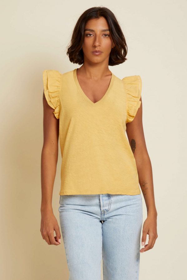 Autumn Luxe Contrast Ruffle Tank - Image 13