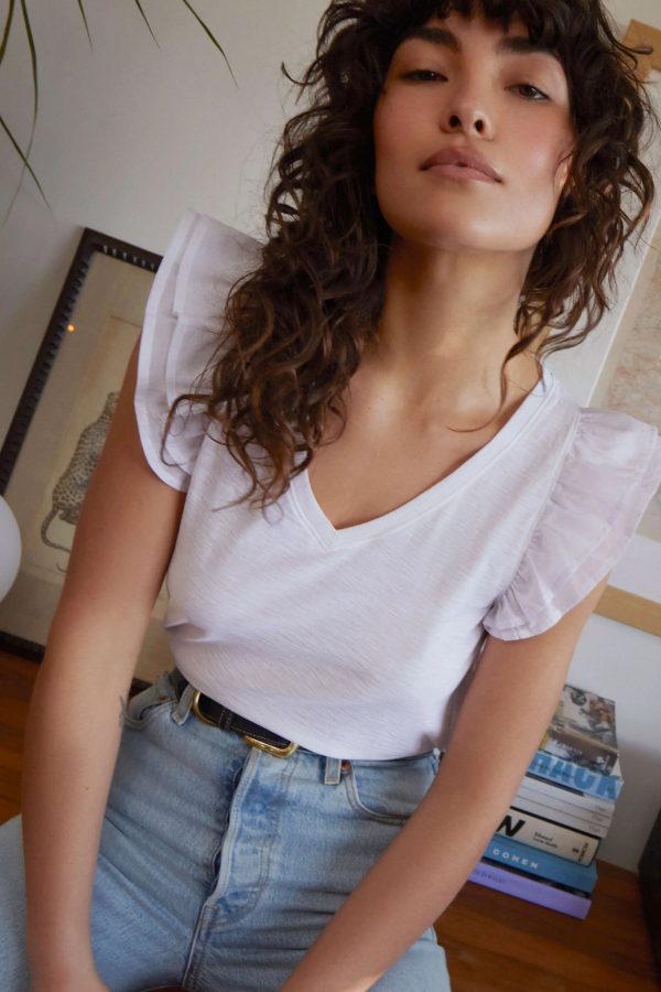 Autumn Luxe Contrast Ruffle Tank - Image 6